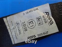 Mercedes Benz W126 seat belt 280 380 500 S SE SEL 300SD 1268600085 1268602885