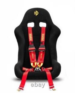 Momo Sr6 Camlock 6pt 6-point Competition Racing Seat Belt Safety Harness Red