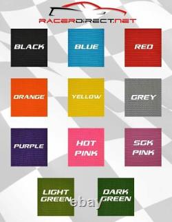 Murdered Out Latch & Link 5 Point Seat Belt Floor Mount Racing Harness Black