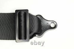 Murdered Out Latch & Link 5 Point Seat Belt Floor Mount Racing Harness Black