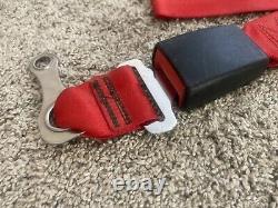 Mustang (05-17 All) Schroth QuickFit Pro Driver & Passenger Harness Belt, Red