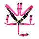 NEW Pink 5Point Camlock Quick Release Racing Seat Belt Safety Harness Universal