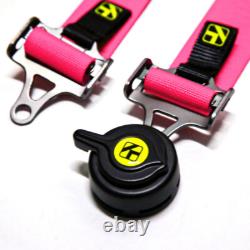NEW Pink 5Point Camlock Quick Release Racing Seat Belt Safety Harness Universal