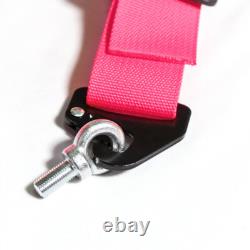 NEW Pink 5Point Camlock Quick Release Racing Seat Belt Safety Harness Universal