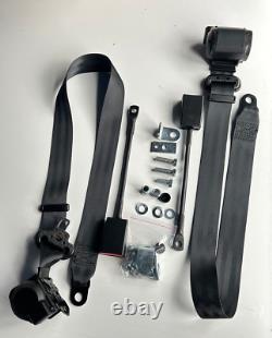 NEW Seat Belt for 911 Porsche 911 Seat Belt Kit with Brackets 1965-83 BLACK