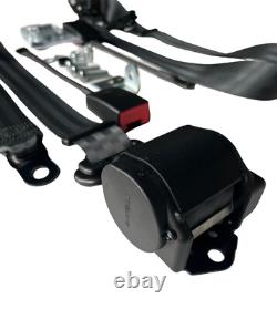 NEW Seat Belt for 911 Porsche 911 Seat Belt Kit with Brackets 1965-83 BLACK