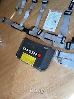 NISMO WILLAMS MID LOGO BELT HARNESS PAIR RARE WHEEL HORN R34 Seat R32 R33 GTR