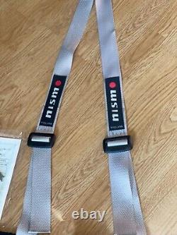 NISMO WILLAMS MID LOGO BELT HARNESS PAIR RARE WHEEL HORN R34 Seat R32 R33 GTR