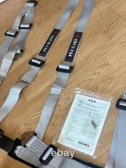 NISMO WILLAMS MID LOGO BELT HARNESS PAIR RARE WHEEL HORN R34 Seat R32 R33 GTR