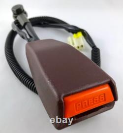 NISSAN 300ZX Z31 1987-89 Burgundy Seat Belt Latch Assembly -Receiver + Harness