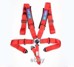 NRG 5PT 3in. Seat Belt Harness / Cam Lock Red