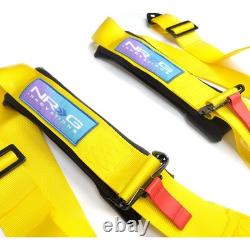 NRG 5PT 3in. Seat Belt Harness / Cam Lock Yellow SBH-B6PCYL