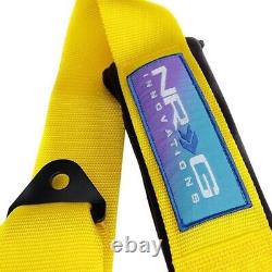 NRG 5PT 3in. Seat Belt Harness / Cam Lock Yellow SBH-B6PCYL