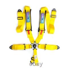 NRG 5PT 3in. Seat Belt Harness / Cam Lock Yellow SBH-B6PCYL