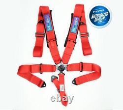 NRG 5 Point Cam Lock Seat Belt Harness (Red)