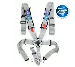 NRG 5 Point Cam Lock Seat Belt Harness (Silver)