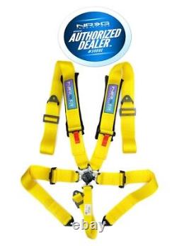 NRG 5 Point Racing Harnesses Cam Lock SFI Approved Yellow SBH-B6PCYL