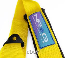 NRG 5 Point Racing Harnesses Cam Lock SFI Approved Yellow SBH-B6PCYL