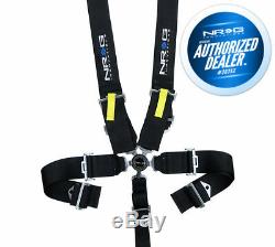 NRG 5 Point Racing Seatbelt / Harness Cam Lock SFI Approved Black