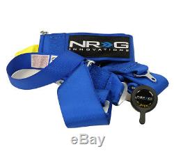 NRG 5 Point Racing Seatbelt / Harness Cam Lock SFI Approved Blue