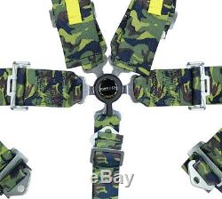 NRG 5 Point Racing Seatbelt / Harness Cam Lock SFI Approved Camo