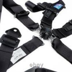 NRG For 5-Point 3-inch Seat Belt Harness With Cam Lock In Black SBH-B6PCBK