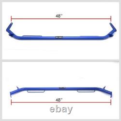 NRG HBR-001BL 47 Blue Fixed end 4-Point Seat Belt Safety B-Pillar Harness Bar