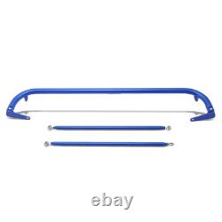 NRG Innovations HBR-002BL 49 Aluminum 4-Point Safety Seat Belt Harness Bar Kit