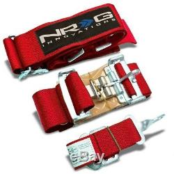 NRG SBH-5PCRD 5-Point Latch Link Red SFI Approved 16.1 Racing Seat Belt Harness