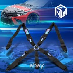 NRG SBH-B6PCBK SFI 16.1 Racing Harness 5 Point 3 Wide Latch Link Seat Belt