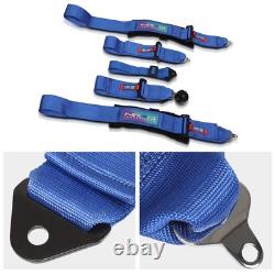 NRG SBH-B6PCBL SFI 16.1 5-Point Cam Lock Buckle Racing Seat Belt Harness Blue
