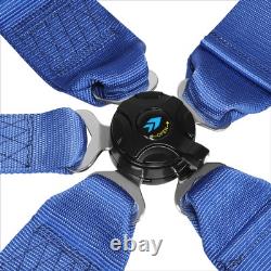 NRG SBH-B6PCBL SFI 16.1 5-Point Racing Safety Harness Cam Lock Seat Belt Blue