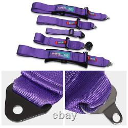 NRG SBH-B6PCPP SFI 16.1 5-Point Cam Lock Buckle Racing Seat Belt Harness Purple