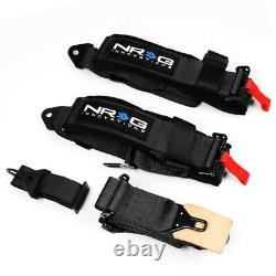 NRG SBH-R5PCBK 5-Point Latch Link Black SFI 16.1 Race Seat Belt Harness Cushion