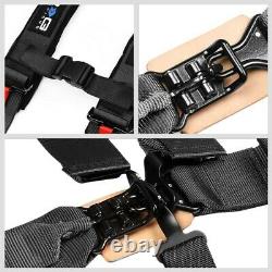 NRG SBH-R5PCBK 5-Point Latch Link Black SFI 16.1 Race Seat Belt Harness Cushion