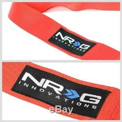 NRG SBH-R6PCRD 5-Point Cam Lock Red SFI Approved 16.1 Racing Seat Belt Harness