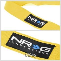 NRG SBH-R6PCYL 5-Point Cam Lock Yellow SFI 16.1 Racing Seat Belt Harness