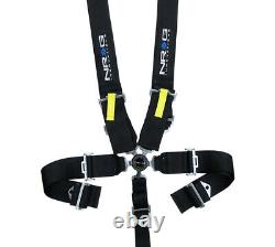 NRG SFI 16.1 5PT 3 Seat Belt Harness / Cam Lock Black