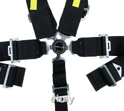 NRG SFI 16.1 5PT 3 Seat Belt Harness / Cam Lock Black