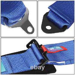 NRG SFI 16.1 5-Points Cam Lock Buckle Racing Seat Belt Harness Blue SBH-B6PCBL
