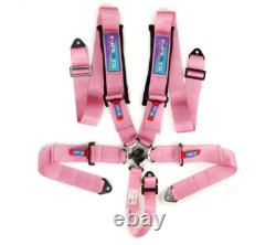 NRG SFI 16.1 Approved Seat Belt Harness Cam Lock 3 Wide Strap Pink SBH-B6PCPK