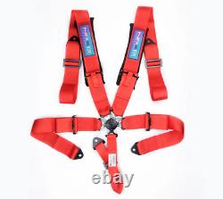NRG SFI 16.1 Approved Seat Belt Harness Cam Lock 3 Wide Strap Red SBH-B6PCRD
