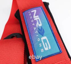 NRG SFI 16.1 Approved Seat Belt Harness Cam Lock 3 Wide Strap Red SBH-B6PCRD