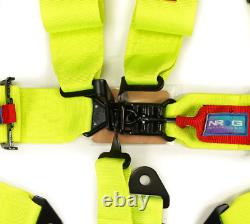 NRG SFI 16.1 Approved Seat Belt Harness Latch Link 3 Wide Strap Yellow
