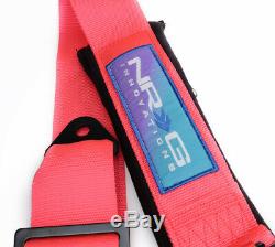NRG SFI APPROVED Seat Belt Harness 5 Point Cam Lock Pink SBH-B6PCPK
