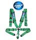 NRG SFI Approved 16.1 Seat Belt Harness 5 Point Cam Lock Green SBH-B6PCGN