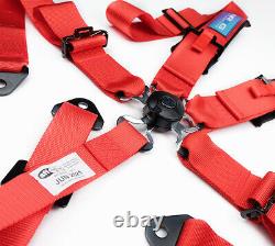 NRG SFI Approved Seat Belt Harness 5 Point Cam Lock Silver SBH-B6PCRD