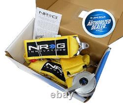 NRG Seat Belt Harness 5 Point Cam Lock Yellow SBH-R6PCYL