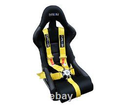 NRG Seat Belt Harness 5 Point Cam Lock Yellow SBH-R6PCYL