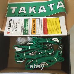 NWT Universal Green 4 Point Camlock Quick Release Racing Seat Belt Harness 3